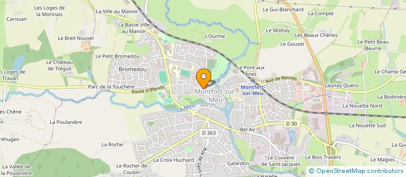 localisation de l'entreprise SCI DE LA RUELLE DE L'ENCLOS  MONTFORT-SUR-MEU