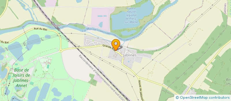 localisation de l'entreprise SCI DE LA RUZEE  JABLINES