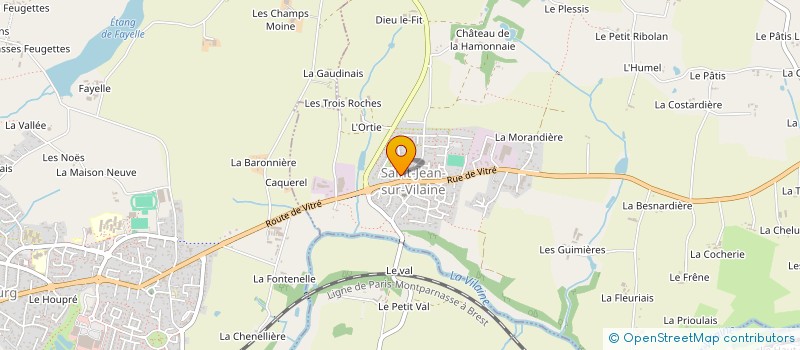 localisation de l'entreprise SCI DE LA SA MF  SAINT-JEAN-SUR-VILAINE