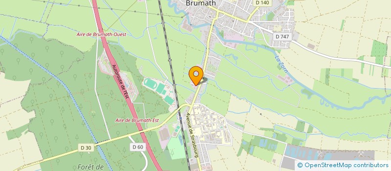 localisation de l'entreprise SCI DE LA SABLIERE  BRUMATH