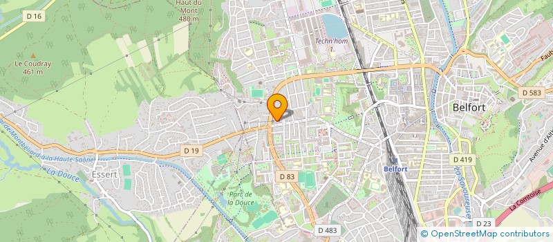 localisation de l'entreprise SCI DE LA SABLIERE à BELFORT