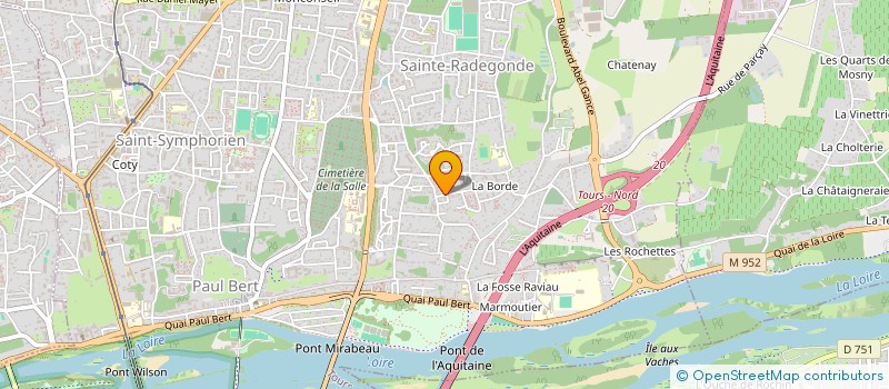 localisation de l'entreprise SCI DE LA SABLONNIERE  TOURS