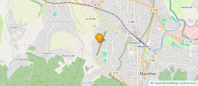 localisation de l'entreprise SCI DE LA SAGNE  AUSSILLON