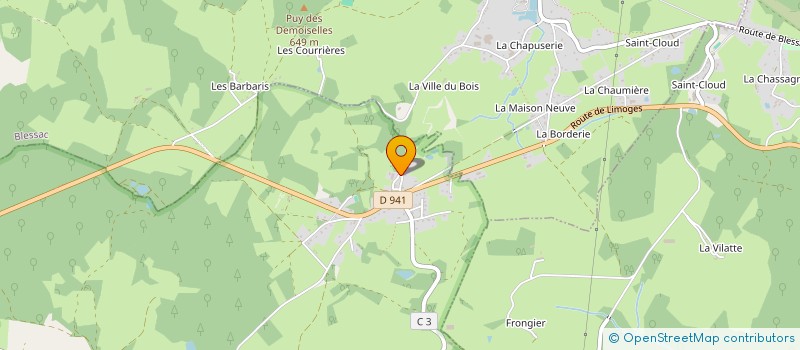 localisation de l'entreprise SCI DE LA SAGNE  SAINT-MARC-A-FRONGIER