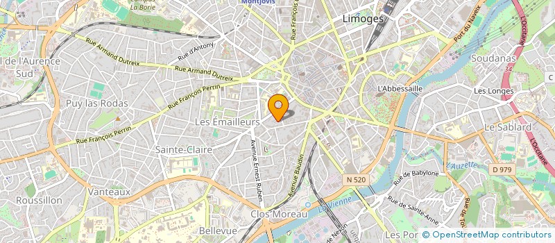 localisation de l'entreprise SCI DE LA SAGNOLA à LIMOGES