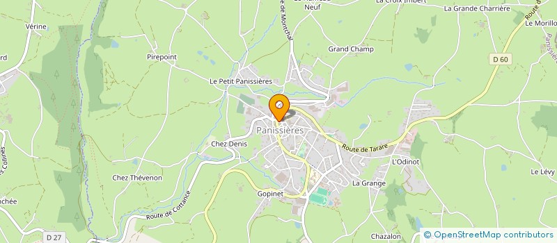 localisation de l'entreprise SCI DE LA SAINT-JEAN  PANISSIERES