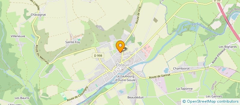 localisation de l'entreprise SCI DE LA SAINT JEAN  EBREUIL