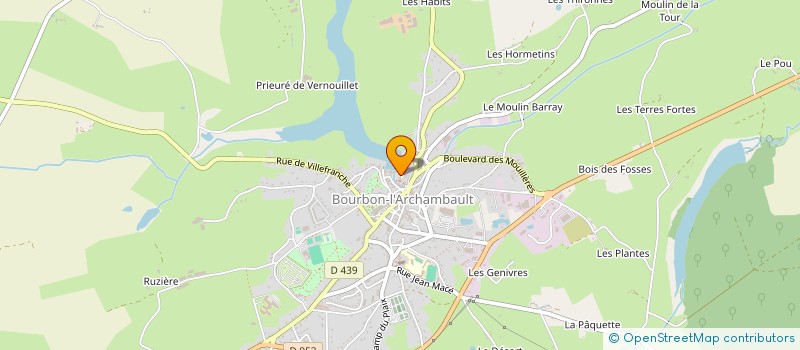 localisation de l'entreprise SCI DE LA SAINTE CHAPELLE  BOURBON-L'ARCHAMBAULT