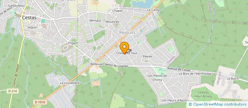 localisation de l'entreprise SCI DE LA SALAMANDRE  CESTAS