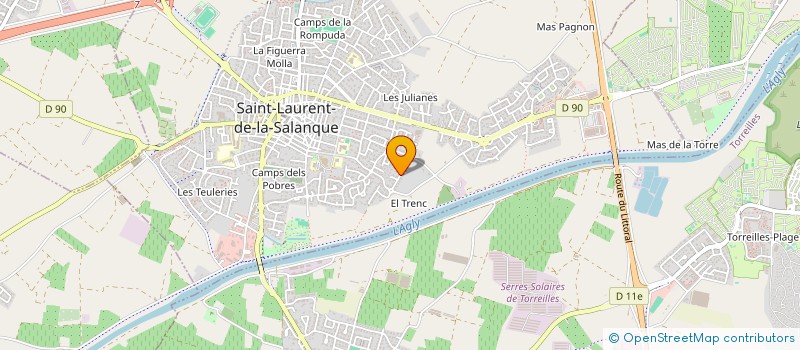 localisation de l'entreprise SCI DE LA SALANQUE  SAINT-LAURENT-DE-LA-SALANQUE