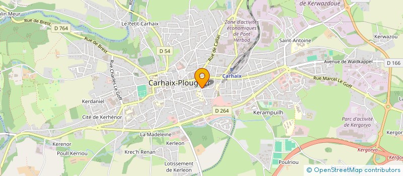 localisation de l'entreprise SCI DE LA SALETTE à CARHAIX PLOUGUER