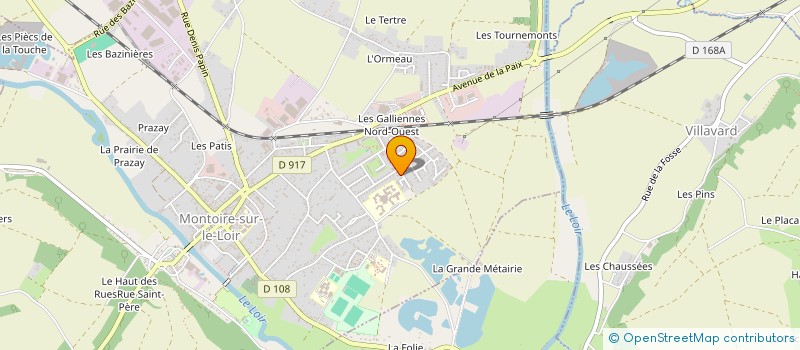 localisation de l'entreprise SCI DE LA SALLE  MONTOIRE-SUR-LE-LOIR