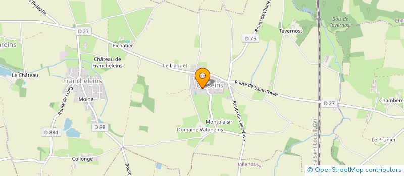 localisation de l'entreprise SCI DE LA SALLE  FRANCHELEINS