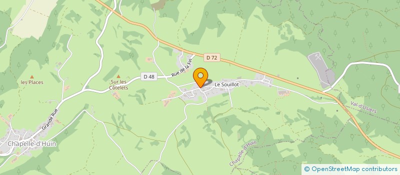 localisation de l'entreprise SCI DE LA SALLE  CHAPELLE-D'HUIN