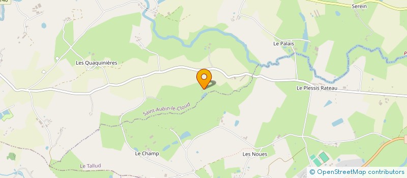 localisation de l'entreprise SCI DE LA SALMONDIERE  SAINT-AUBIN-LE-CLOUD