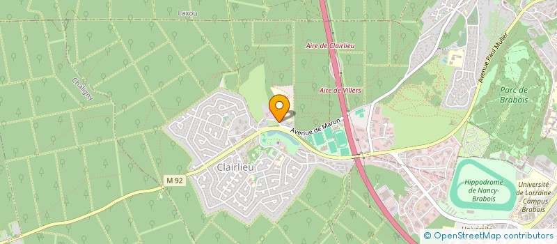 localisation de l'entreprise SCI DE LA SANCE DE CLAIRLIEU  VILLERS-LES-NANCY