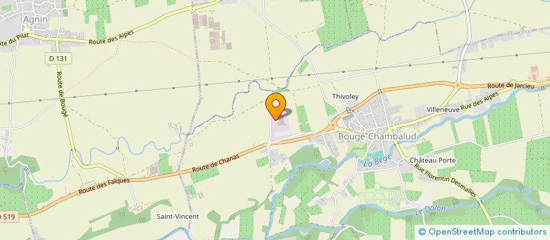 localisation de l'entreprise SCI DE LA SANNE  SALAISE-SUR-SANNE