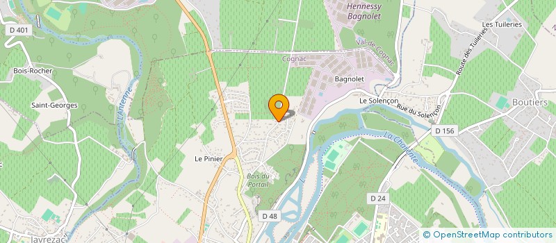 localisation de l'entreprise SCI DE LA SANSONNERIE à COGNAC