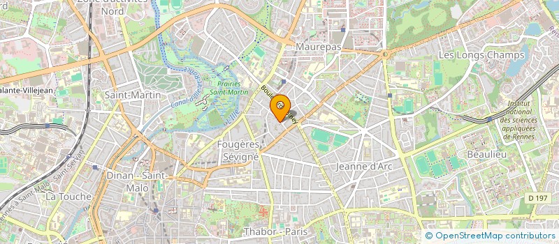 localisation de l'entreprise SCI DE LA SANTE  RENNES