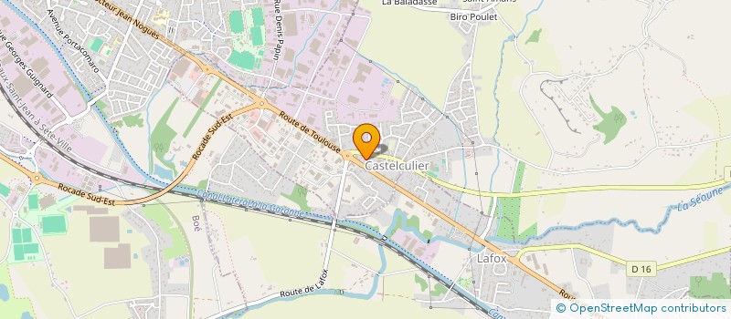 localisation de l'entreprise SCI DE LA SAONE  CASTELCULIER