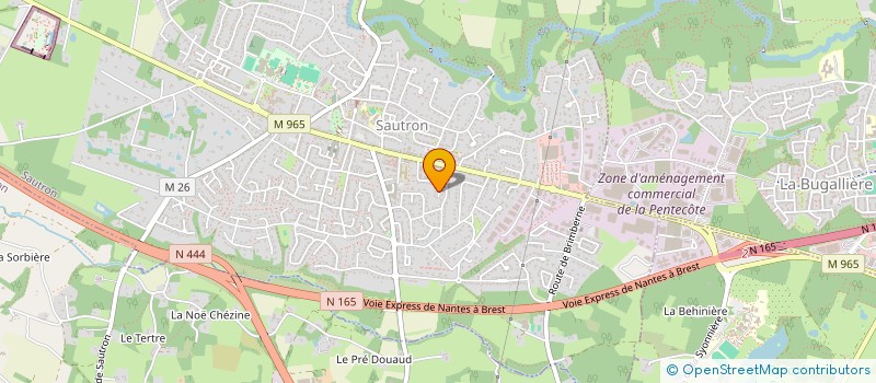 localisation de l'entreprise SCI DE LA SAPINIERE à SAUTRON