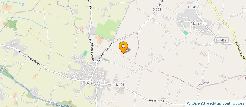 localisation de l'entreprise SCI DE LA SARRA  CHATEAUNEUF-SUR-ISERE