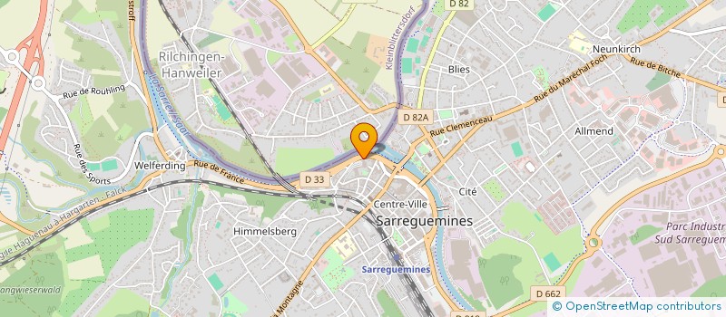 localisation de l'entreprise SCI DE LA SARRE à SARREGUEMINES