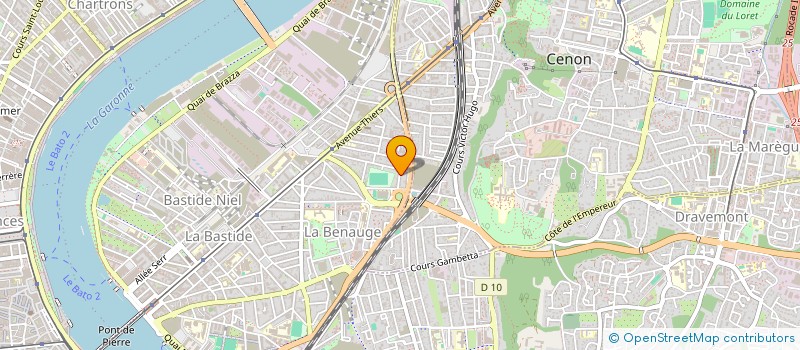 localisation de l'entreprise SCI DE LA SARROUQUETTE  BORDEAUX