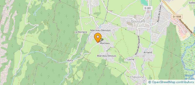 localisation de l'entreprise SCI DE LA SAUFE  TALLOIRES-MONTMIN