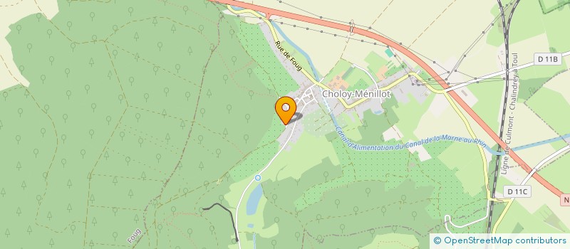 localisation de l'entreprise SCI DE LA SAULX  CHOLOY-MENILLOT