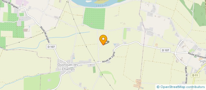 localisation de l'entreprise SCI DE LA SAUSSAIE  OUVROUER-LES-CHAMPS