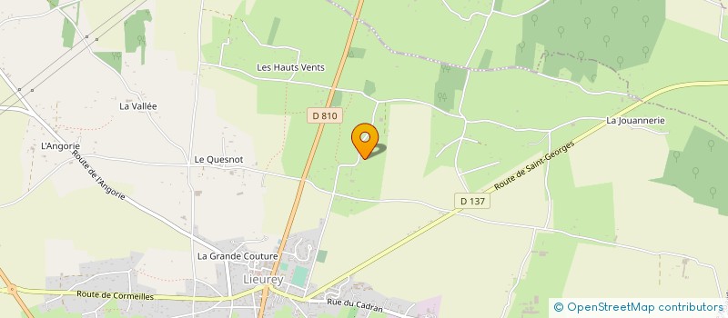 localisation de l'entreprise SCI DE LA SAUSSAIE  LIEUREY