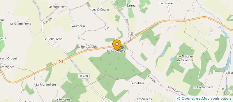 localisation de l'entreprise SCI DE LA SAUVAGERE à FAY