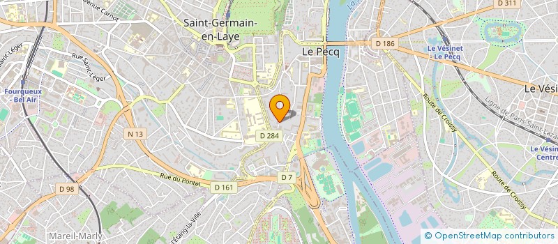 localisation de l'entreprise SCI DE LA SCENE  LE PECQ