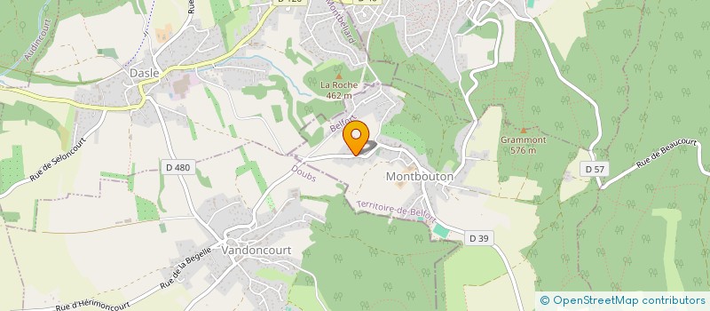 localisation de l'entreprise SCI DE LA SCHLIFFE à MONTBOUTON