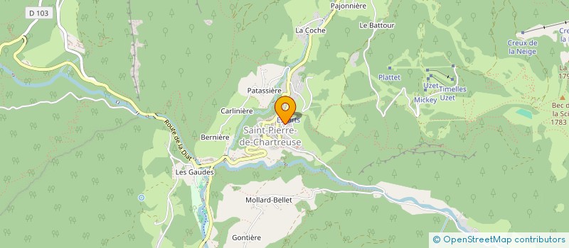 localisation de l'entreprise SCI DE LA SCIA  SAINT-PIERRE-DE-CHARTREUSE