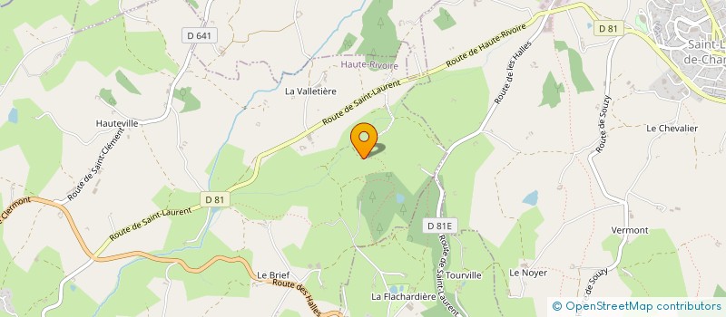 localisation de l'entreprise SCI DE LA SCIERIE  HAUTE-RIVOIRE