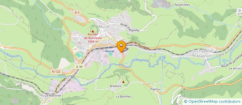localisation de l'entreprise SCI DE LA SECHERIE à MURAT