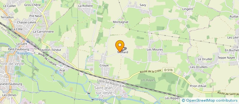 localisation de l'entreprise SCI DE LA SEIGNEURIE  SAINT-JEAN-SUR-VEYLE