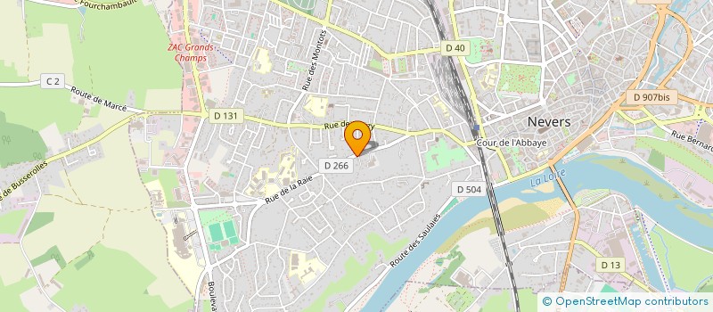 localisation de l'entreprise SCI DE LA SENTE à NEVERS