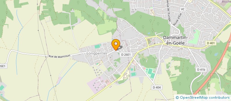 localisation de l'entreprise SCI DE LA SENTE DE MOUSSY  LONGPERRIER