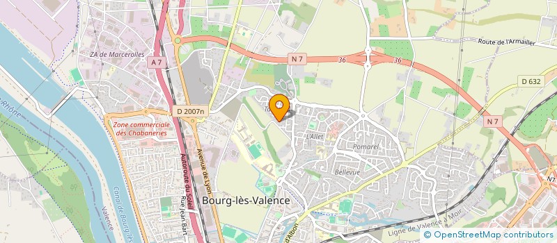 localisation de l'entreprise SCI DE LA SERRA  BOURG-LES-VALENCE