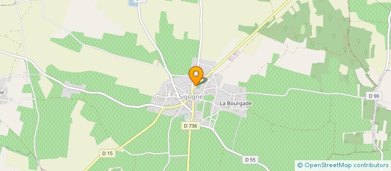 localisation de l'entreprise SCI DE LA SERVE à SIGOGNE