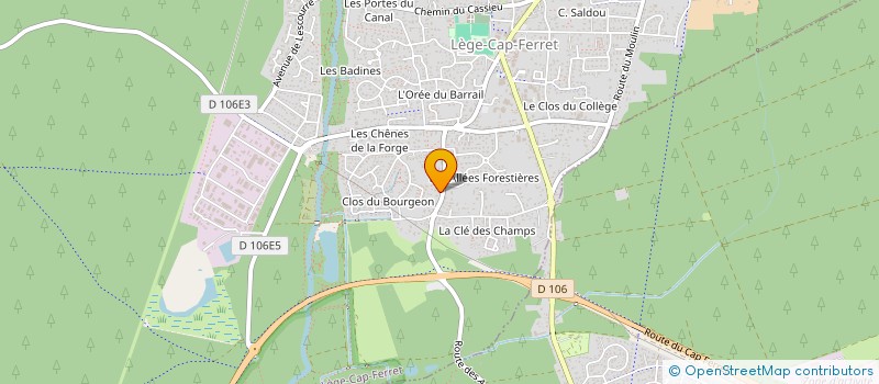 localisation de l'entreprise SCI DE LA SEUGNE à LEGE-CAP-FERRET