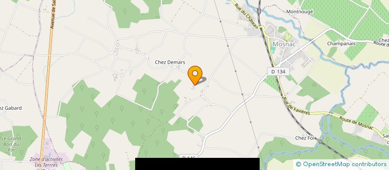 localisation de l'entreprise SCI DE LA SEUGNE  MOSNAC