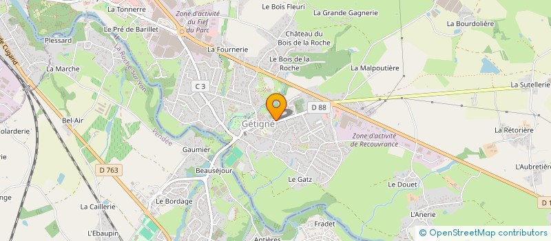 localisation de l'entreprise SCI DE LA SEVRE  GETIGNE