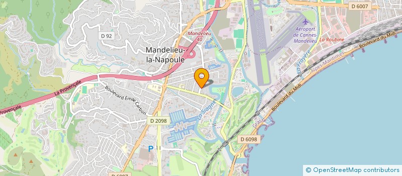 localisation de l'entreprise SCI DE LA SIAGNE à MANDELIEU-LA-NAPOULE