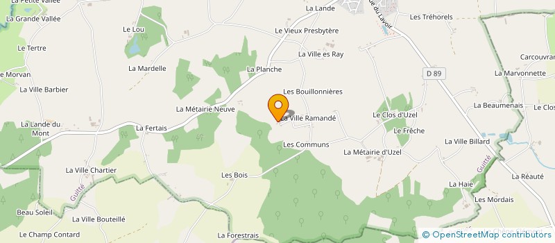 localisation de l'entreprise SCI DE LA SICOTAIS  GUITTE