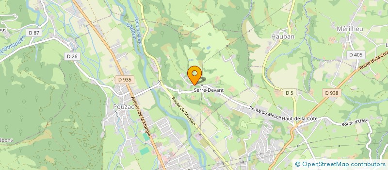 localisation de l'entreprise SCI DE LA SIERRA  POUZAC