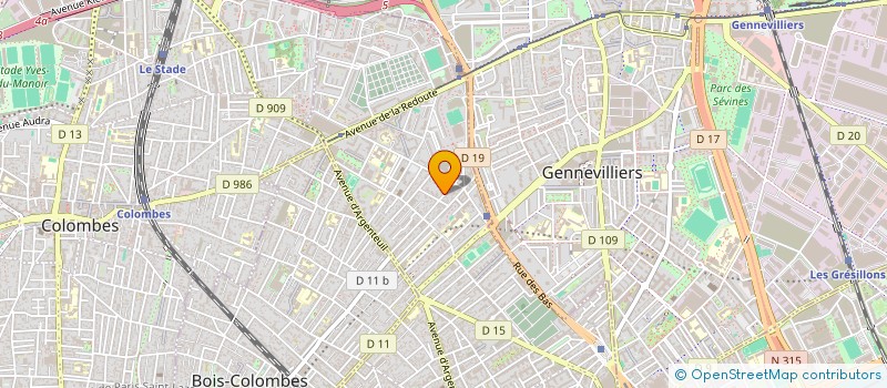 localisation de l'entreprise SCI DE LA SIOULE  ASNIERES-SUR-SEINE